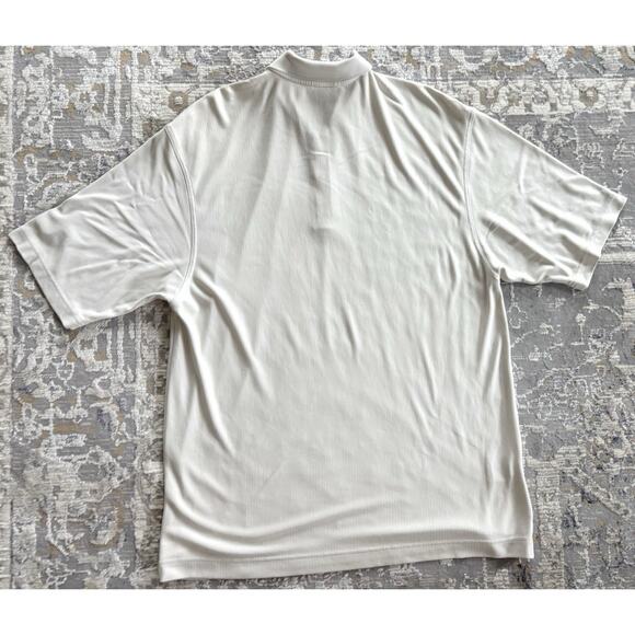 Nike Golf Polo Shirt Mens XL Tan Dri Fit Beige Flex Performance Gear Viscose - Picture 4 of 5
